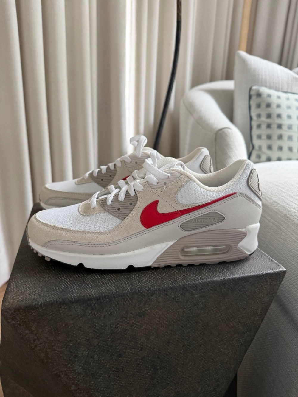 Nike Air Max 90 'Summit White University Red'